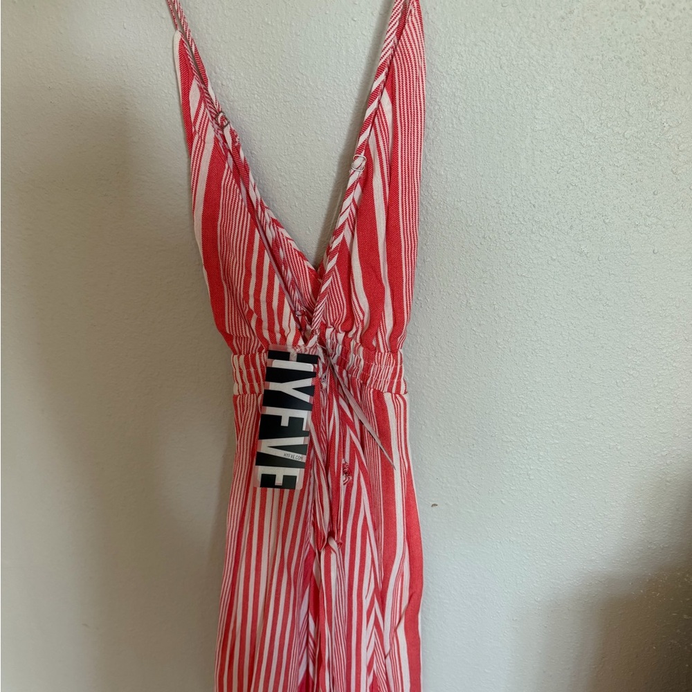 Striped Pink Sleep Romper - Picture 3 of 4